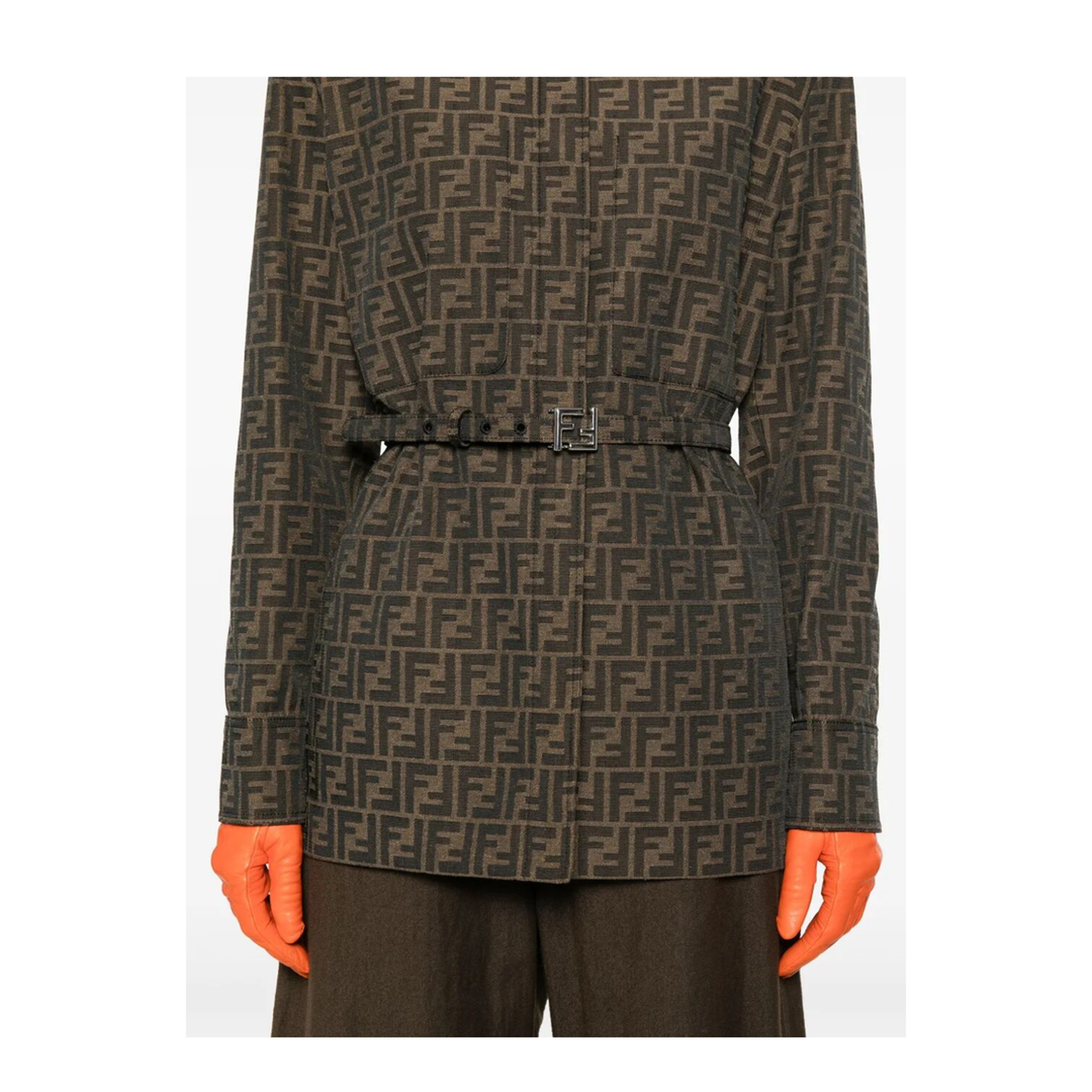 MAYFEYR - Fendi - Jacquard Canvas Shirt Jacket - FJ7564A5W3