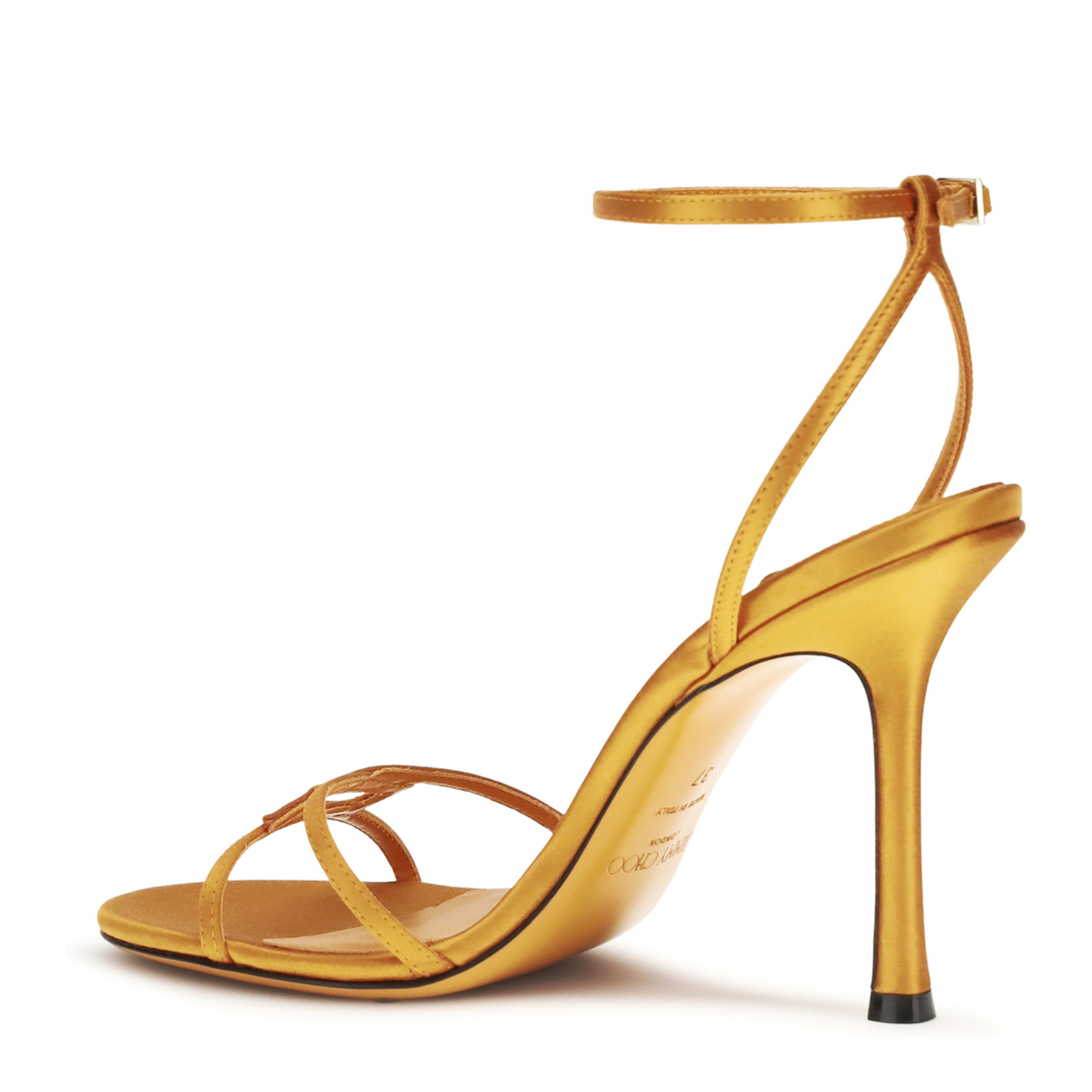 MAYFEYR - Jimmy Choo - Leo Sandals In Satin - J000183616SUNSETORAN