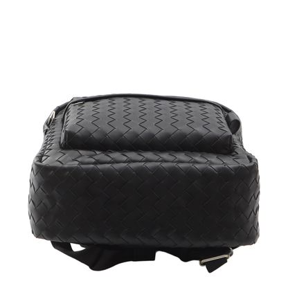 Black Intrecciato Backpack