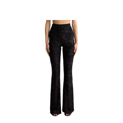 MAYFEYR - Etro - Flared Trousers In Chenille Jacquard With Paisley Foliage Motif - WREA002699JJD16