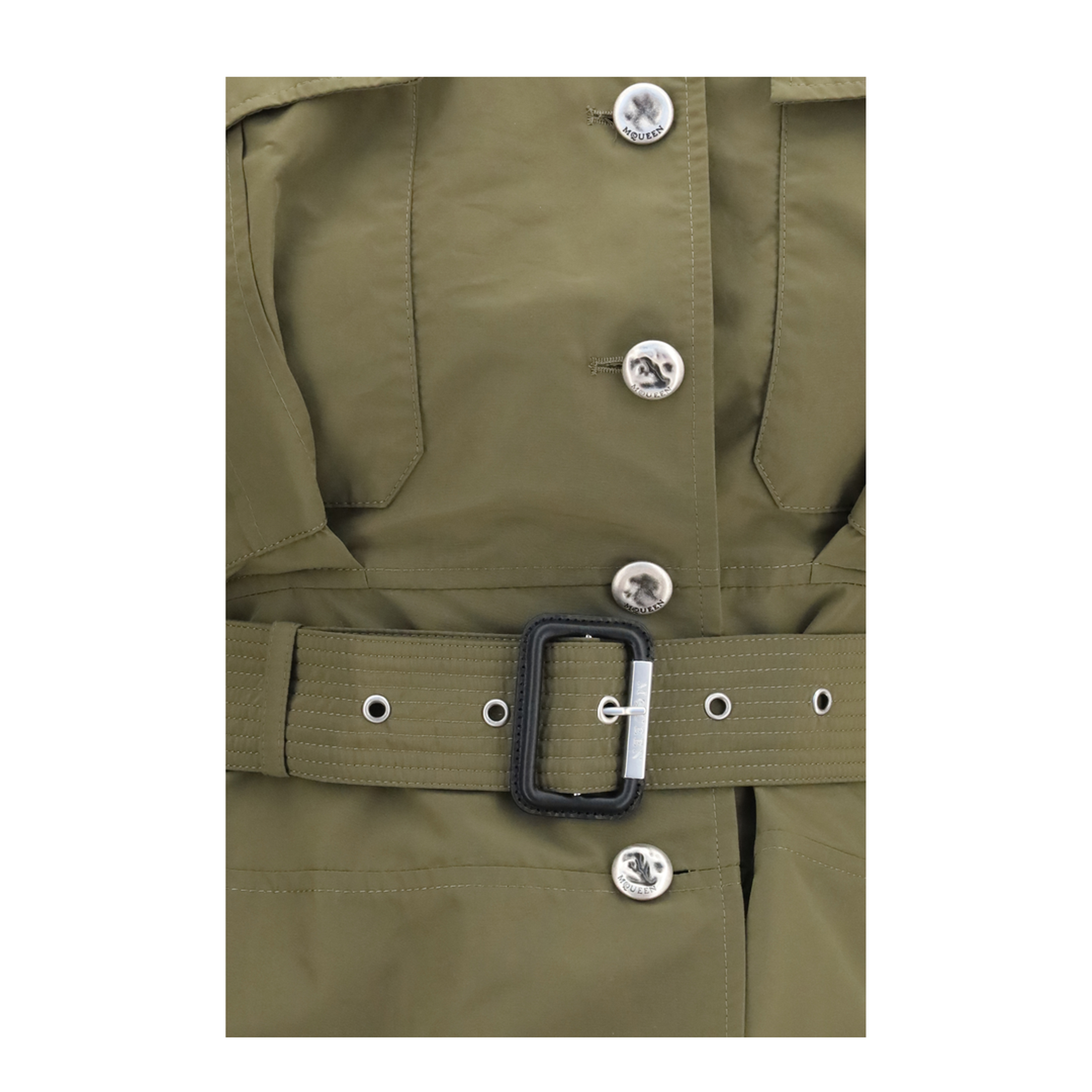 MAYFEYR - Alexander Mcqueen - Cropped Belted High Neck Jacket - 875815QEAHY3093