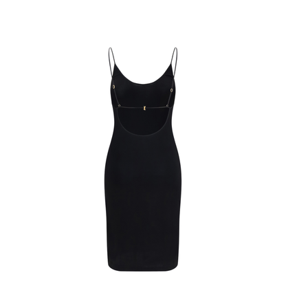 MAYFEYR - Saint Laurent - Cassandre Open-Back Ribbed-Knit Dress - 868281Y38DS