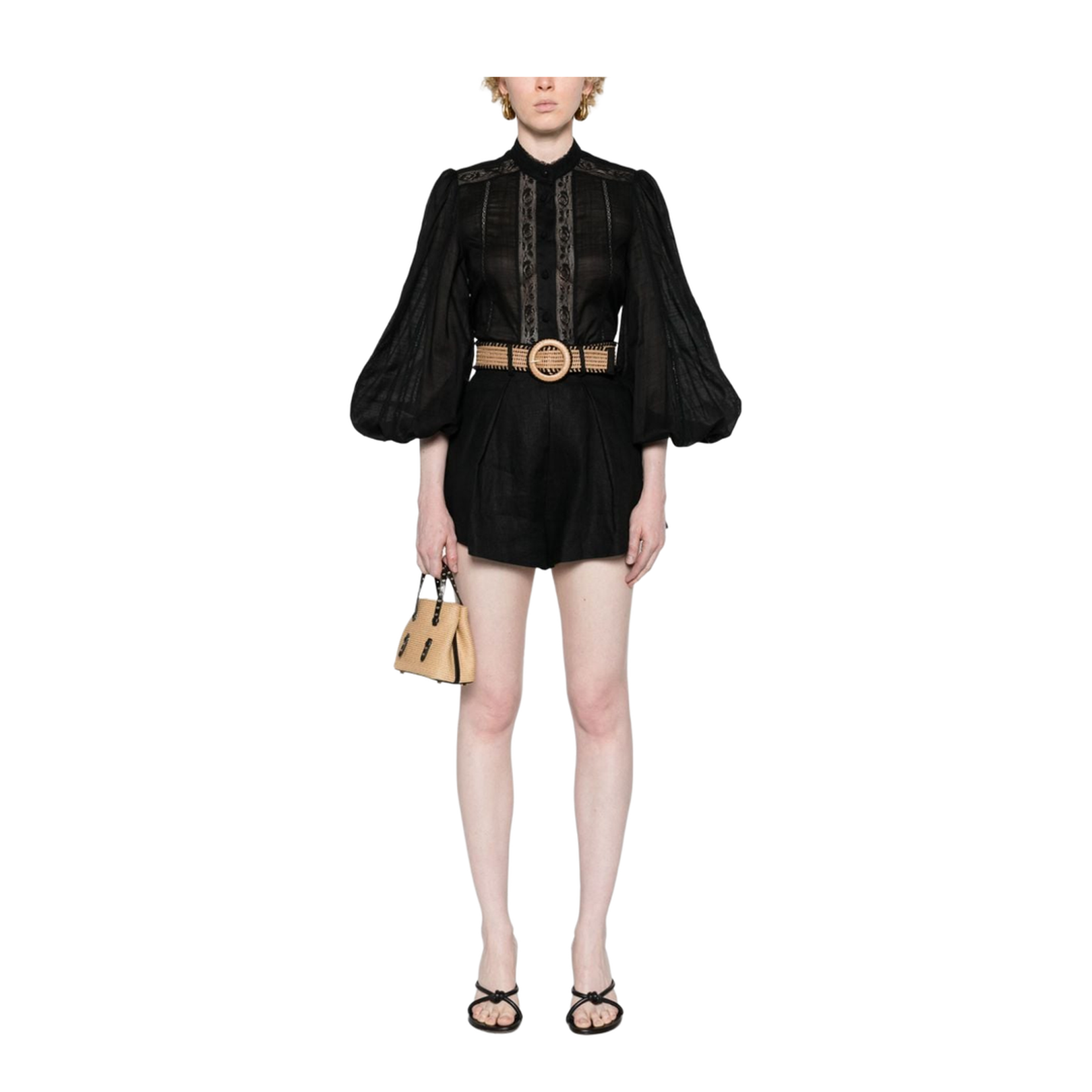 Lace Trim Detail Shirt
