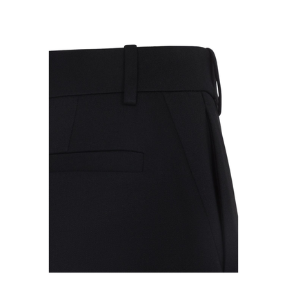 High Waist Wool Trousers