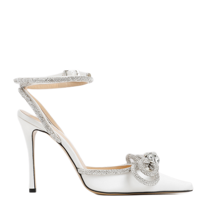 MAYFEYR - MACH & MACH - White Double Bow High Heels - FW200237WHITE