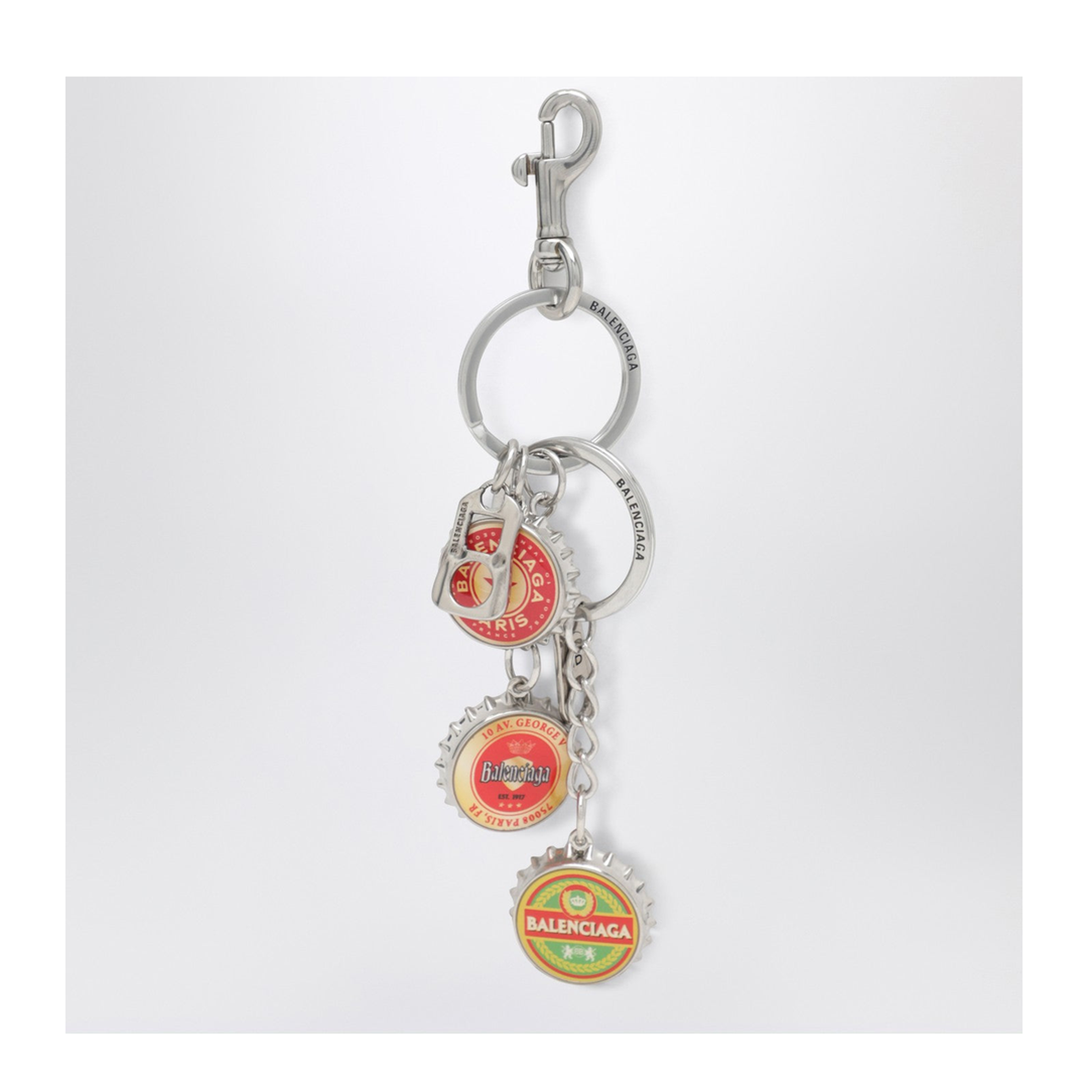 MAYFEYR - Balenciaga - Logo Bottle Cap Keyring Charm - 8562862ACCG8486