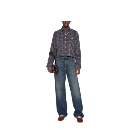MAYFEYR - Miu Miu - Shirts Navy - MK165919U3F057W
