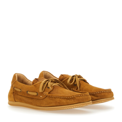 Laced Up Shoes - Camel