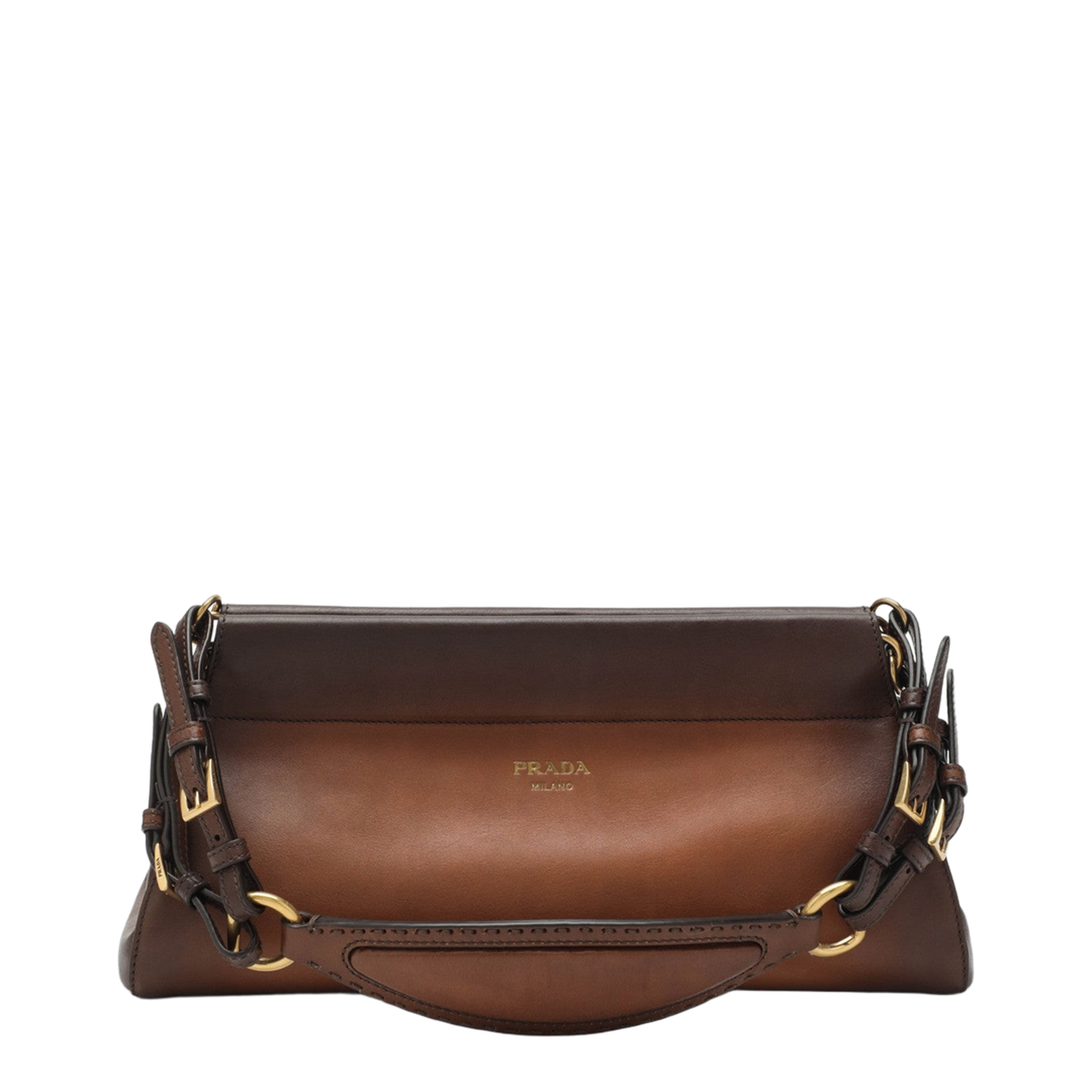 Enchaîné Medium Leather Bag Brown