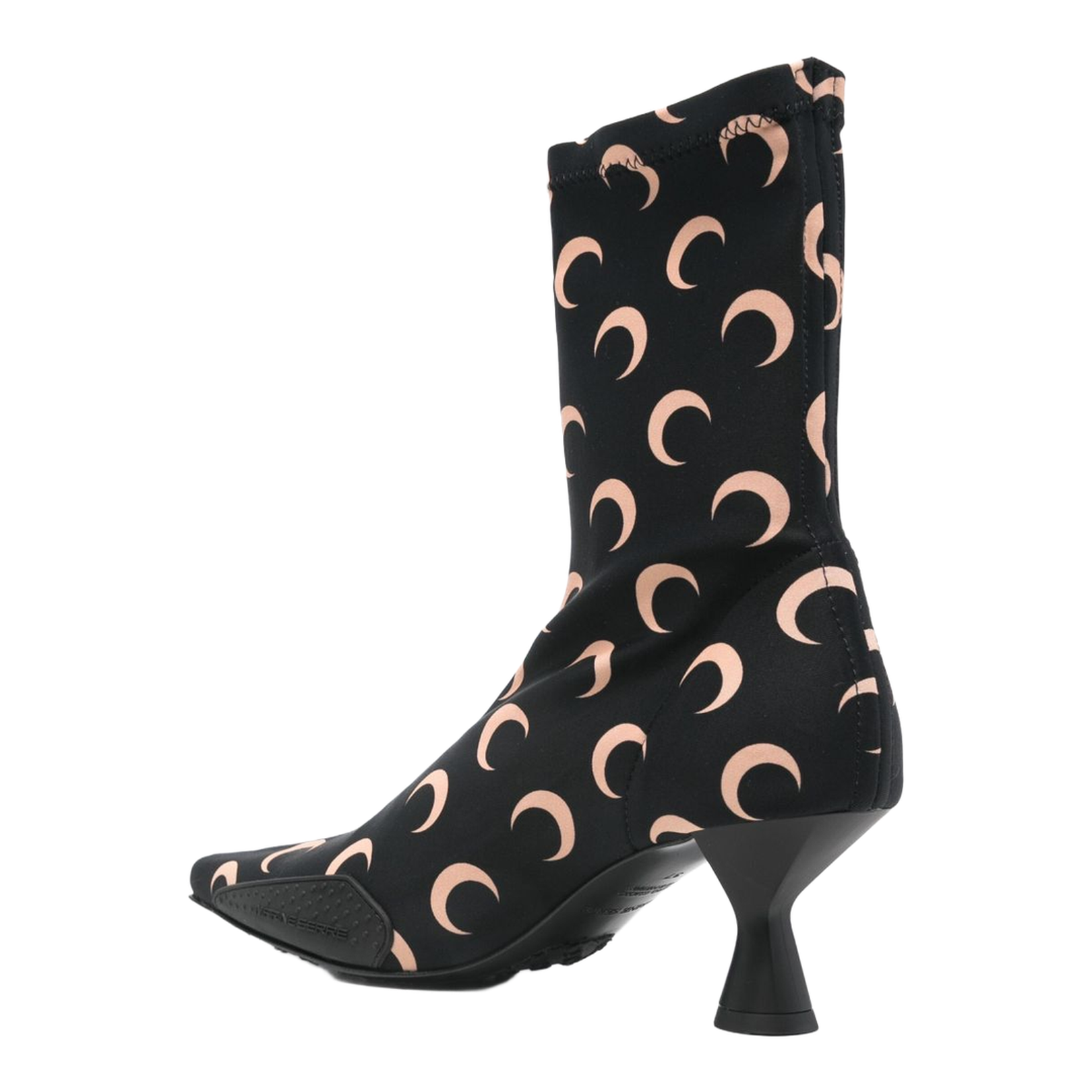 Moon-Printed Scuba Jersey Ankle Boots
