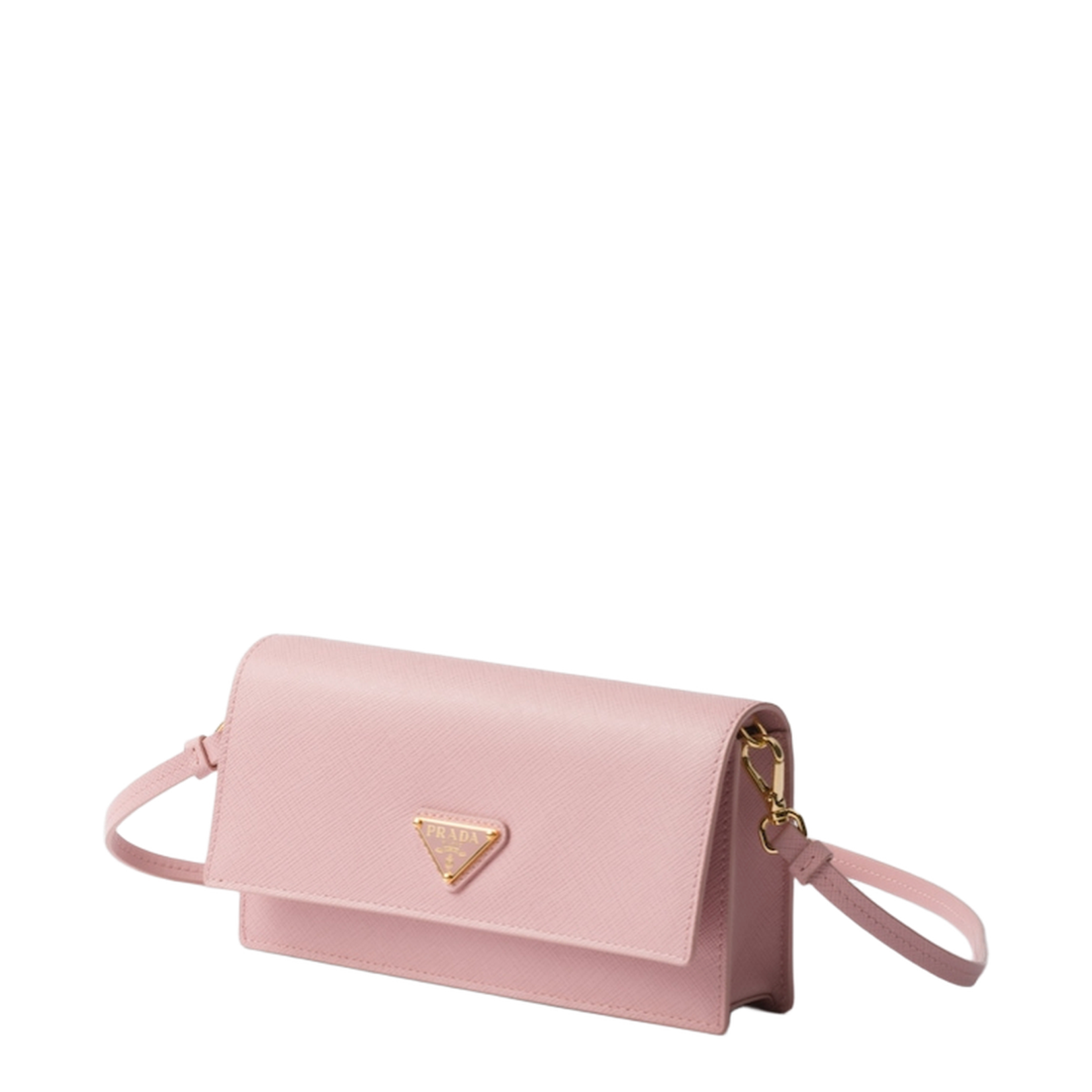 Pink Leather Clutch