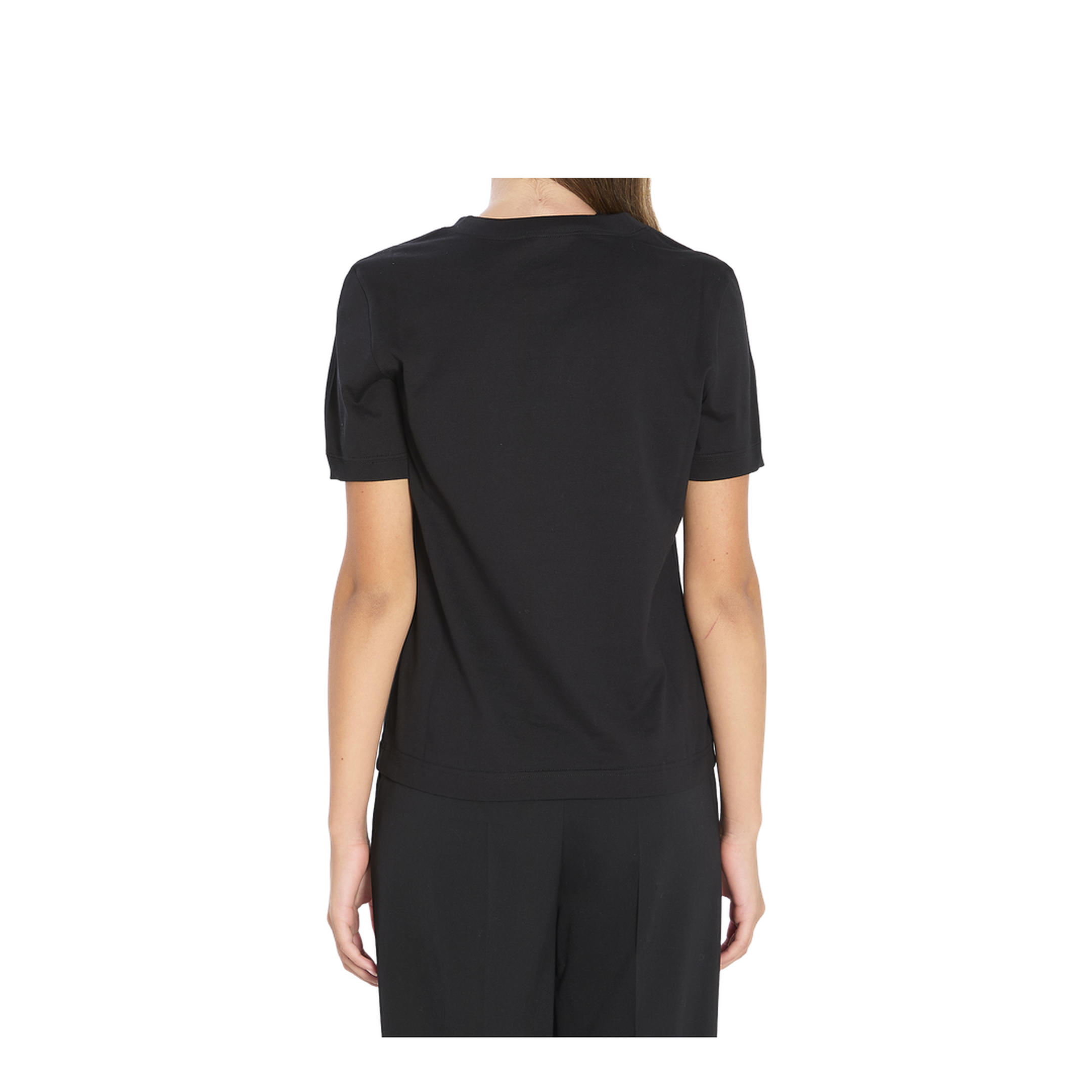 Black Cotton Logo T-Shirt