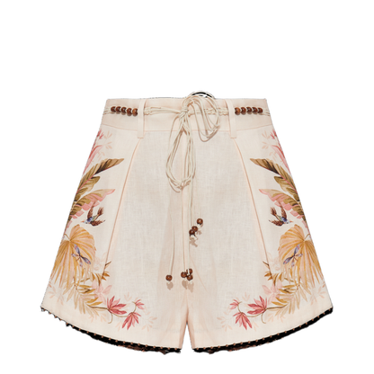 Floral Motif Shorts