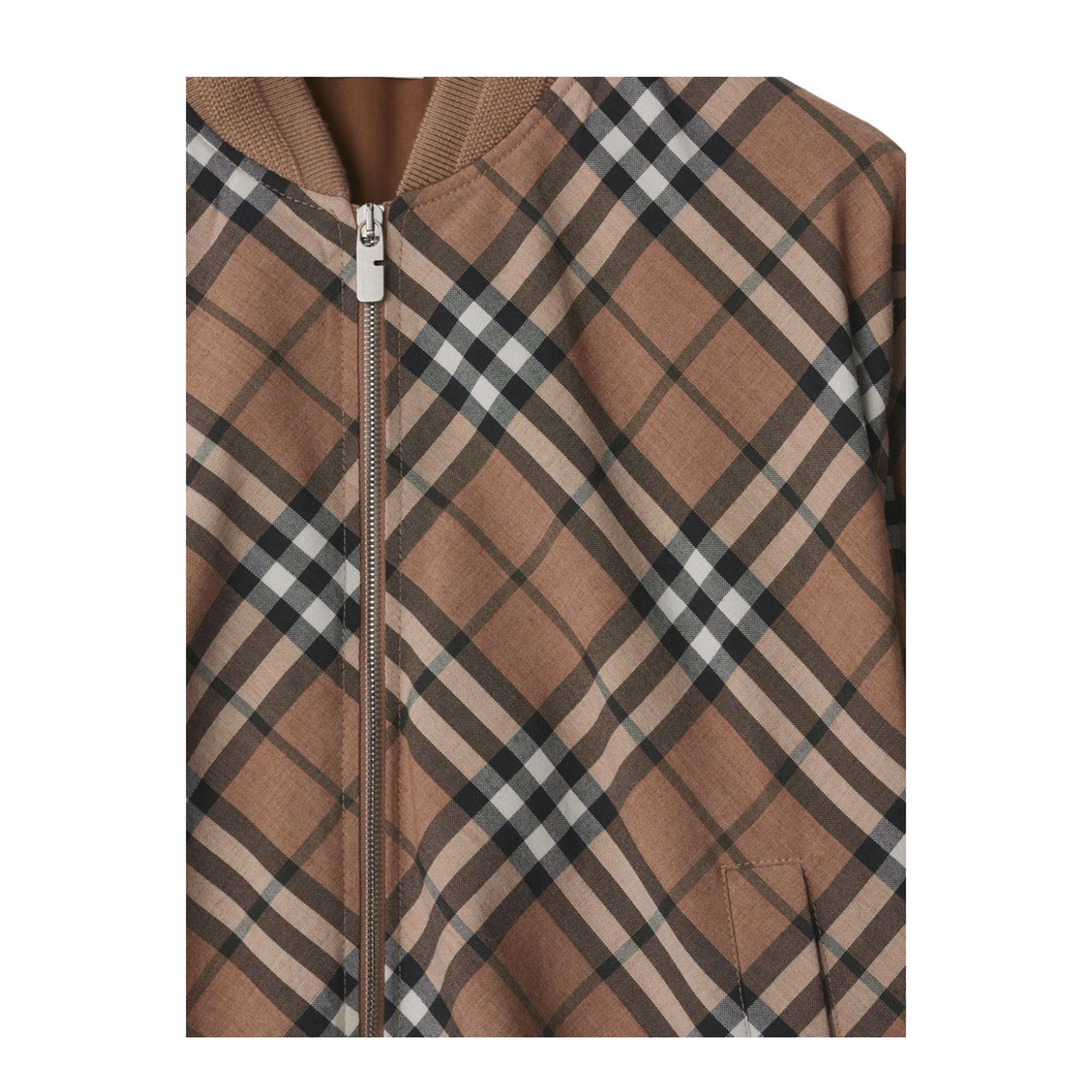 MAYFEYR -  - Check Wool Blend Harrington Jacket - 8092963LINDEN