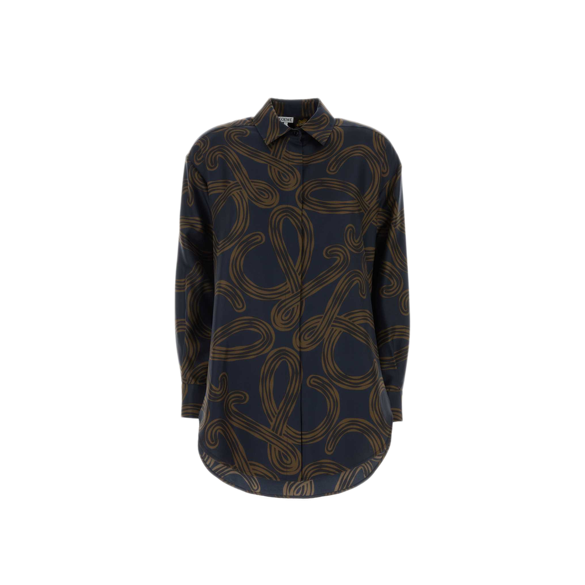 MAYFEYR - Loewe - Printed Silk Paula S Ibiza Shirt - S616Y05X74NAVYBROWN