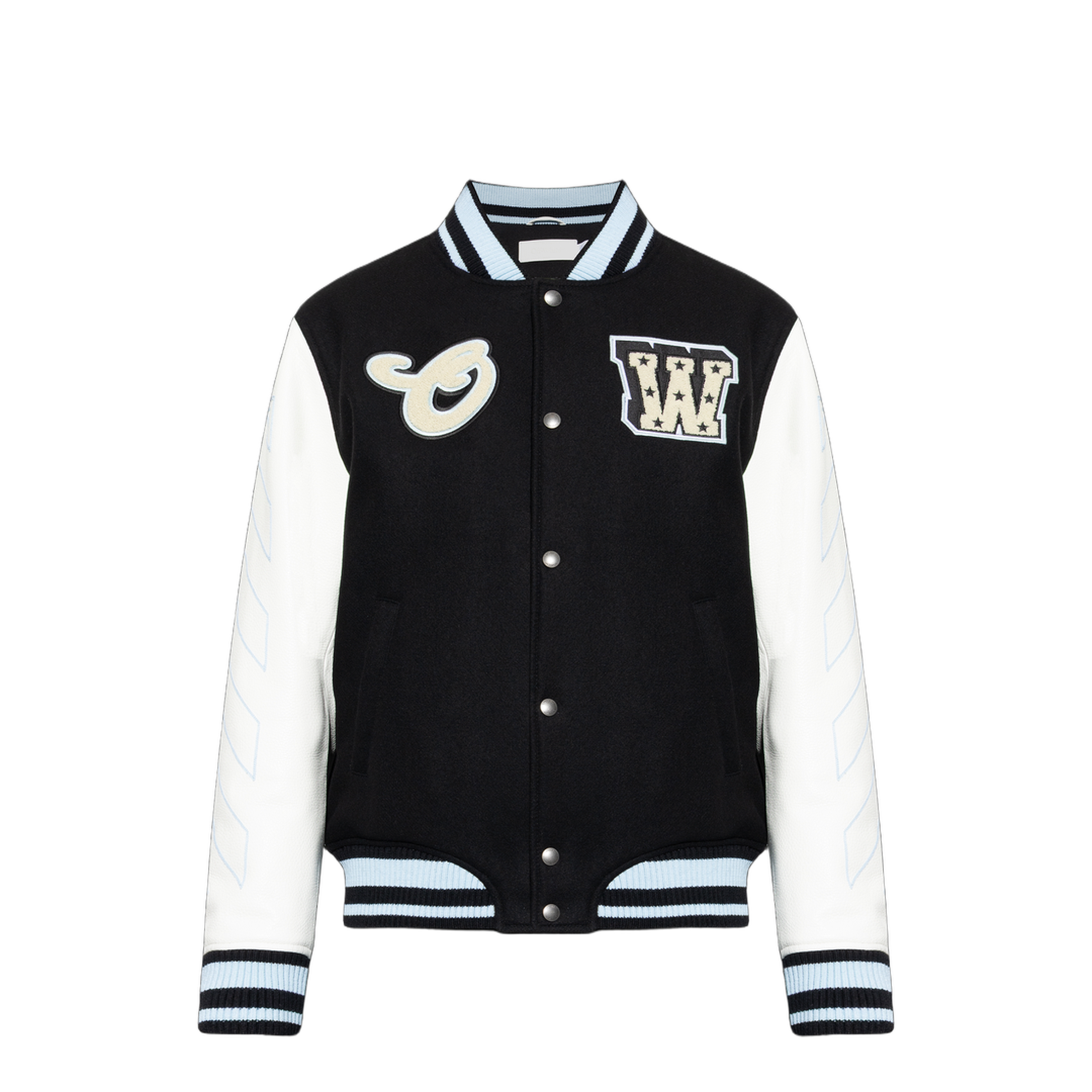 MAYFEYR - Off-White - Star-Logo Varsity Bomber Jacket - 44XJA122S26L002001