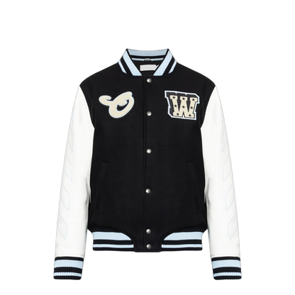 MAYFEYR - Off-White - Star-Logo Varsity Bomber Jacket - 44XJA122S26L002001