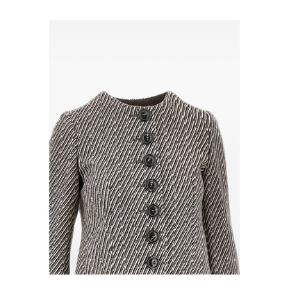 MAYFEYR - Emporio Armani - Brown Wool Blend Blazer Jacket - EW004243AF24400F6248