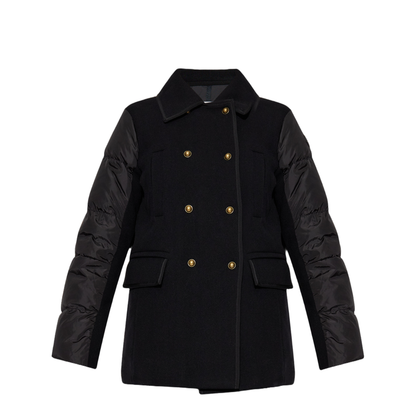 Black Chaillo Wool Down Coat