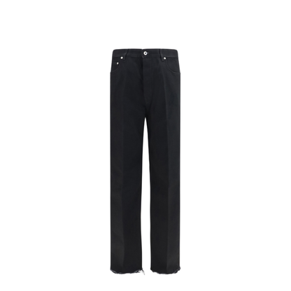 MAYFEYR - Rick Owens - Frayed Hem Cotton Jeans - RR02F4333
