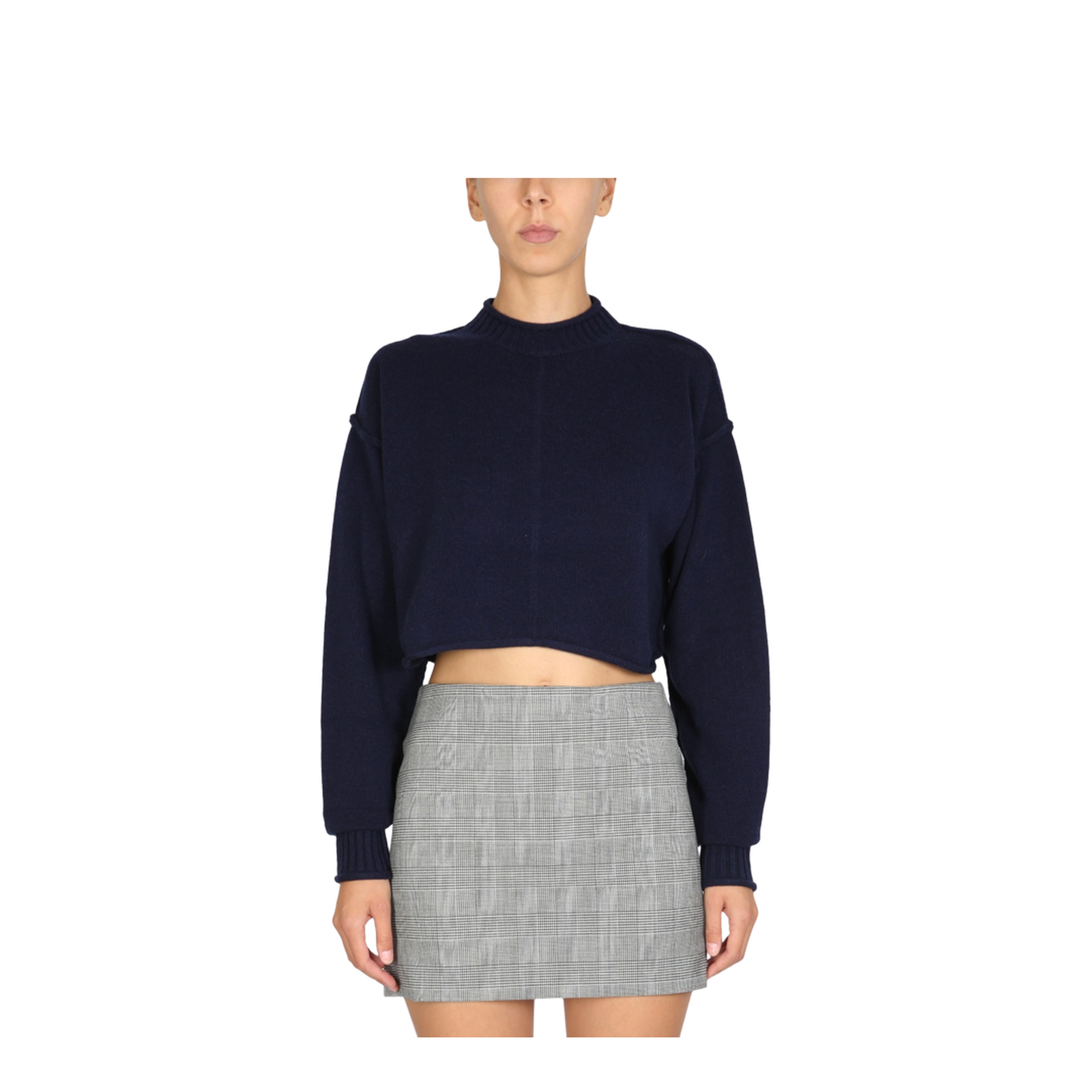 Wool and Cashmere Crew Neck Sweater