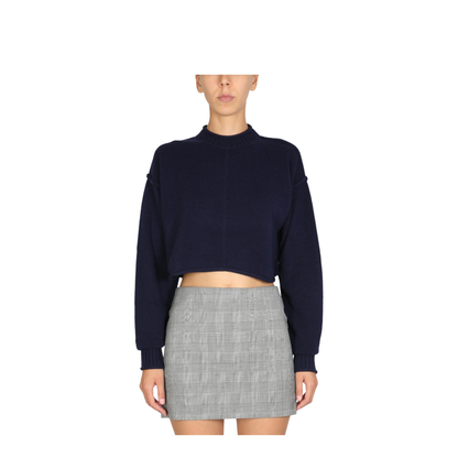 Wool and Cashmere Crew Neck Sweater
