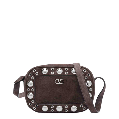 Brown Suede Nellcote Crossbody Bag