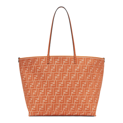 Roll Large Canvas Shopper Bags - Orange