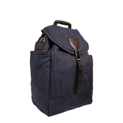 Paisley Backpack with Pegaso Logo