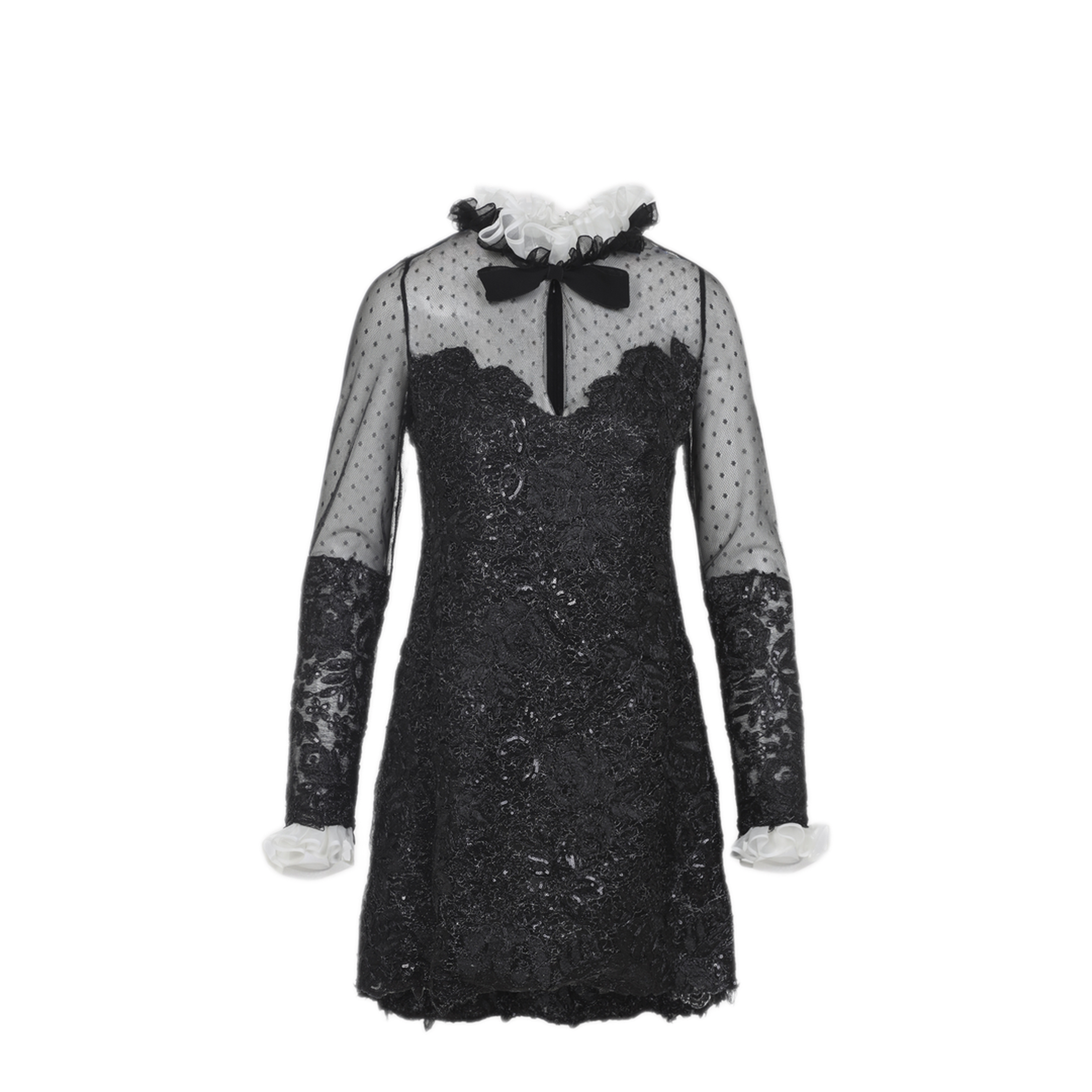 MAYFEYR - GIAMBATTISTA VALLI - Black Mini Dress - 25FWSVTE500784BIS9999