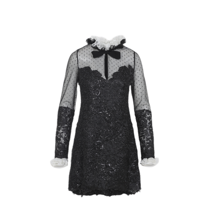 MAYFEYR - GIAMBATTISTA VALLI - Black Mini Dress - 25FWSVTE500784BIS9999