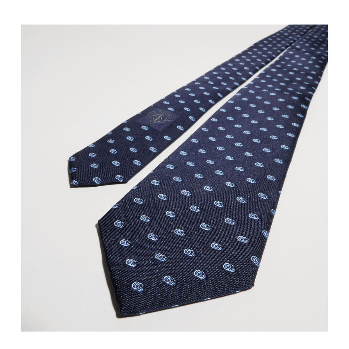 MAYFEYR - Gucci - Silk Jacquard Tie With Double G - 8741124E0094269