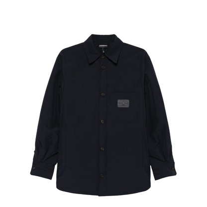 Nylon Shirt Jacket with Patch Pocket
