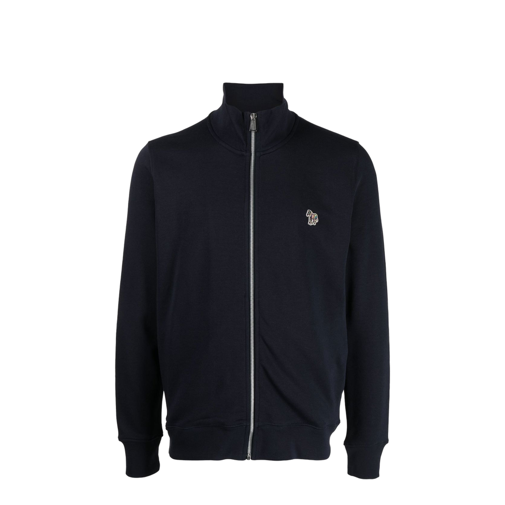 High-Neck Zip-Up Sweatshirt