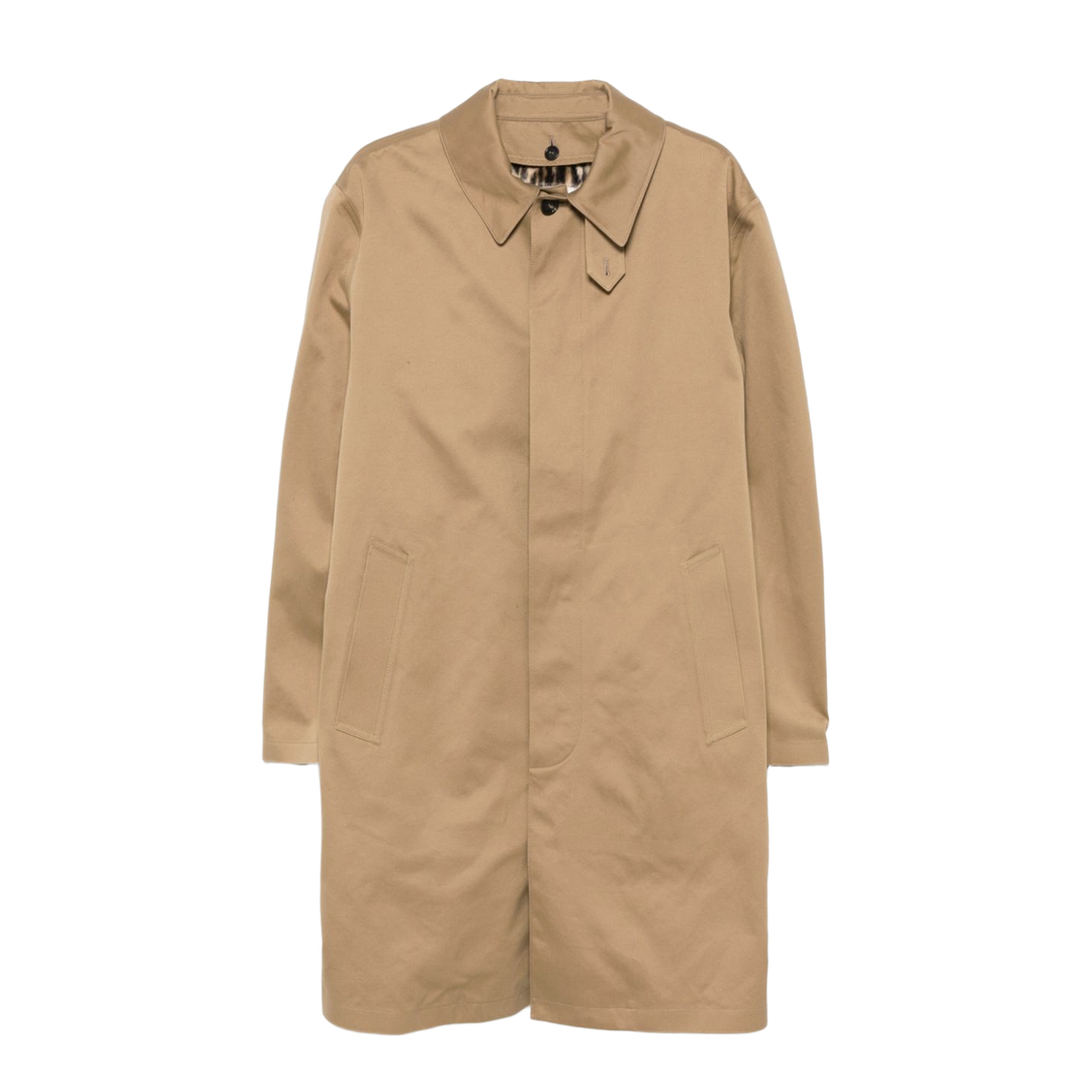 Beige Cotton Gabardine Coat