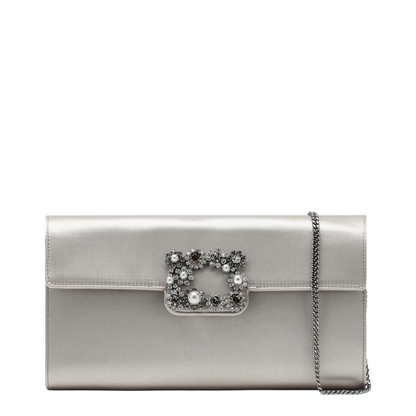 Efflorescence Clutch in Satin