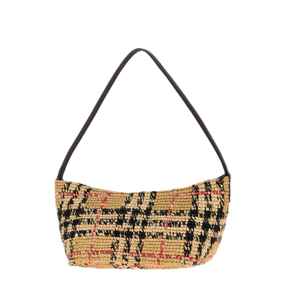MAYFEYR - Burberry - Embroidered Raffia Mini Margate Shoulder Bag - 8128852B9368