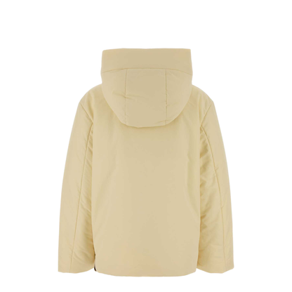 Cream Polyester Down Jacket