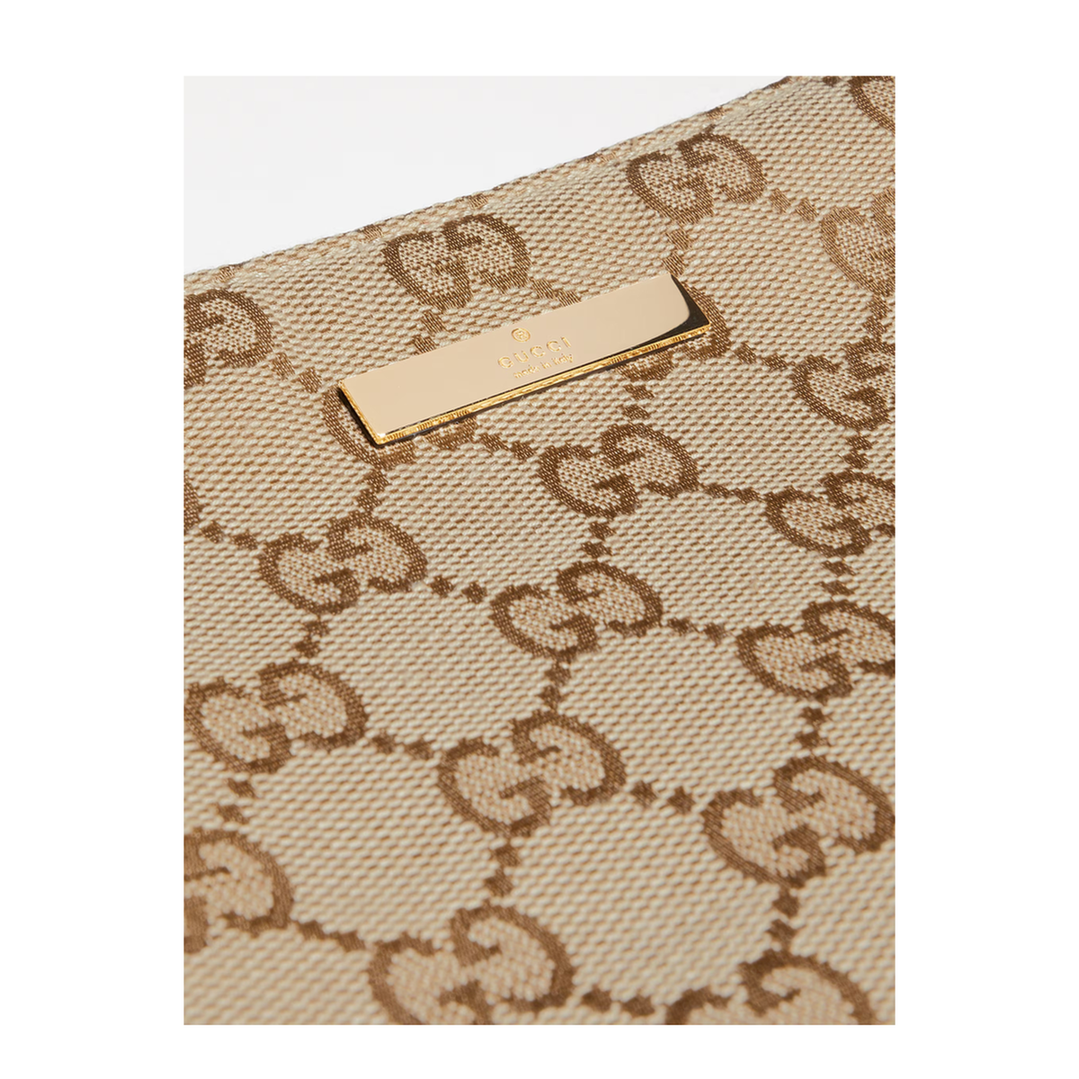 Lunetta Small Canvas Shoulder Bag - Sand and Dark Brown