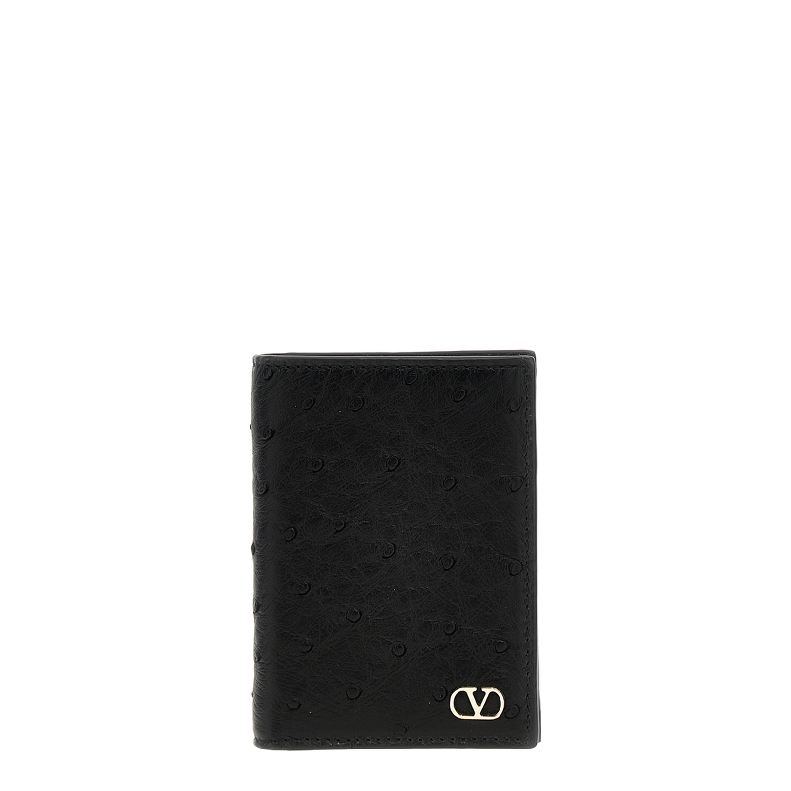Ostrich Leather Card Holder