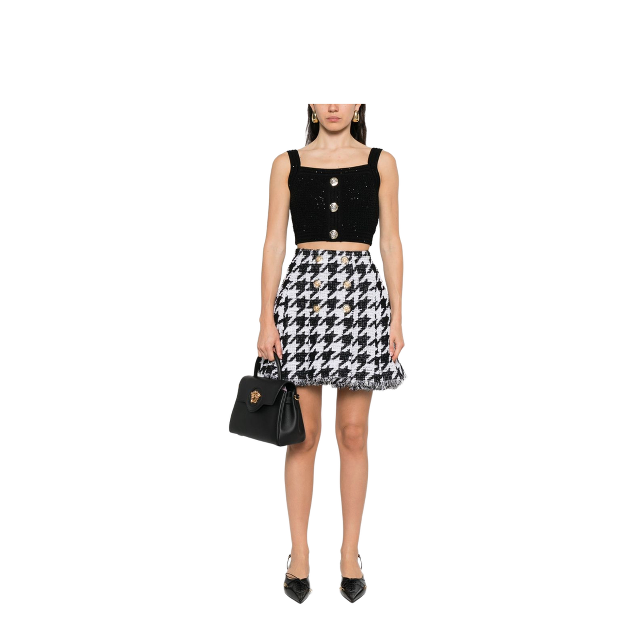 Tweed Top - Black