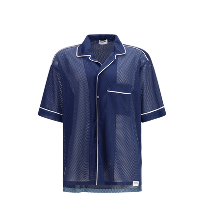 MAYFEYR - Moschino - Technical Mesh Shirt With Reversed 22 Print - 261ZZA021902471290