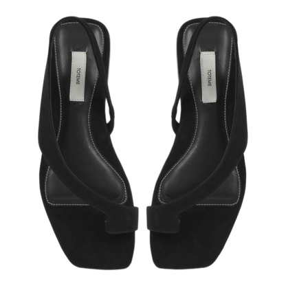 MAYFEYR - Toteme - Suede Sandal - 252WAS0202LE0012BLACK001
