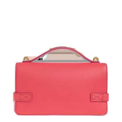 B-Buzz 24 Calfskin Top Handle Bag - Rose Fuchsia