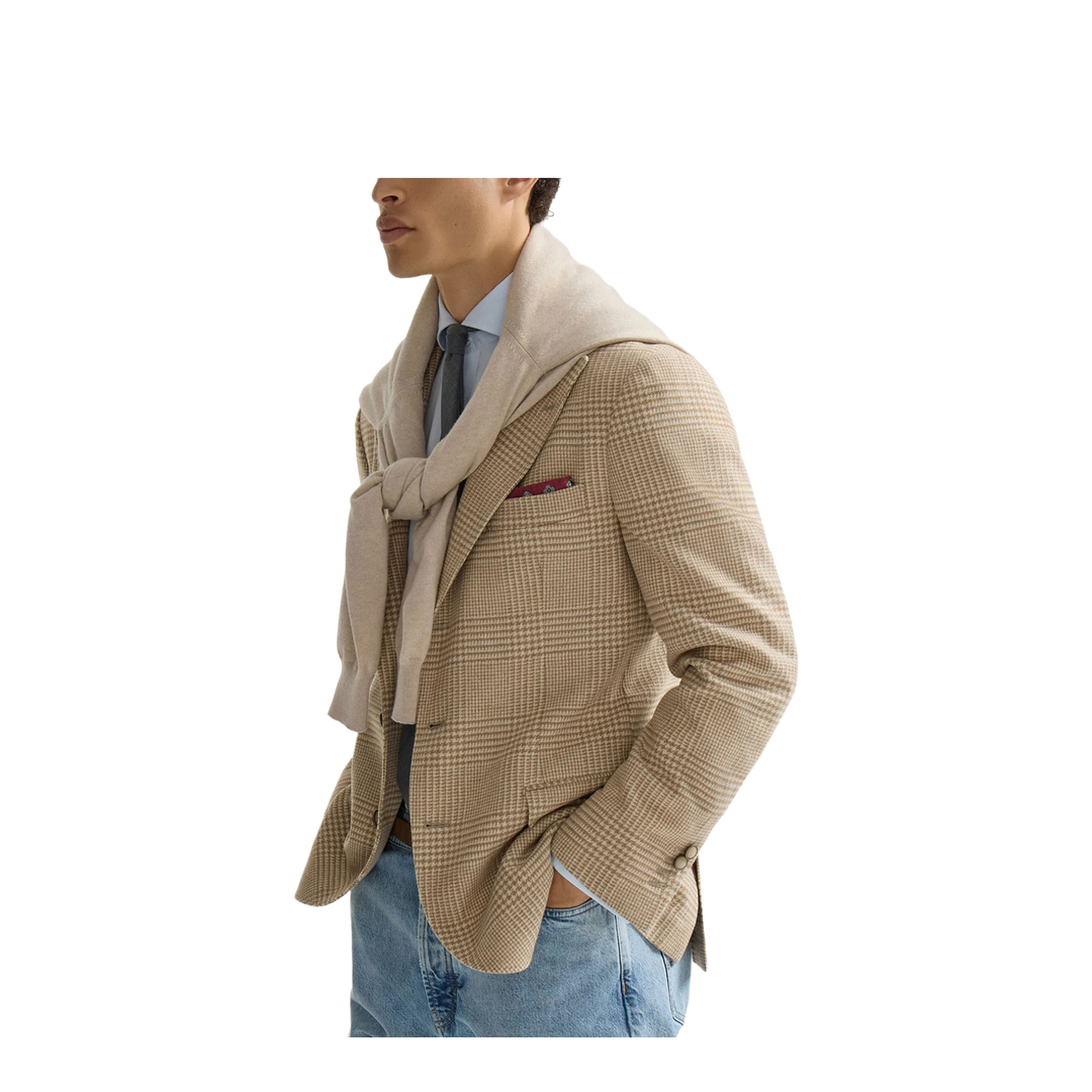 MAYFEYR - Brunello Cucinelli - Cashmere Blend Checked Single-Breasted Blazer - MV4437BFDH