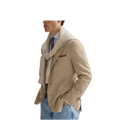 MAYFEYR - Brunello Cucinelli - Cashmere Blend Checked Single-Breasted Blazer - MV4437BFDH