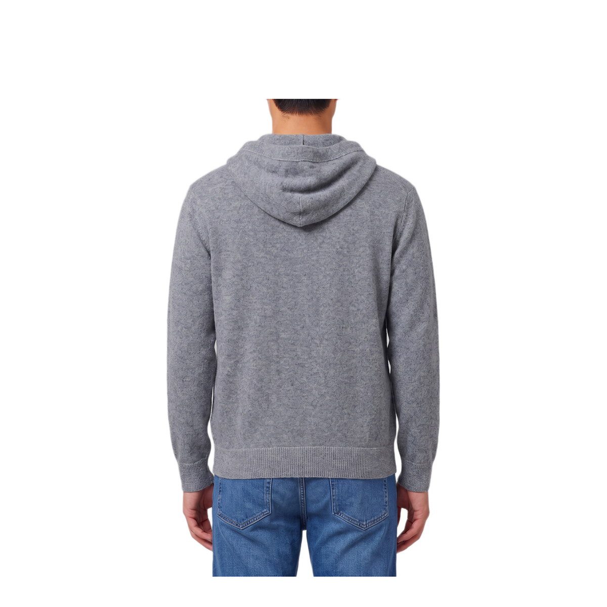 MAYFEYR - Roberto Collina - Merino Wool Zip Sweatshirt In Grey - 263MYB1510718