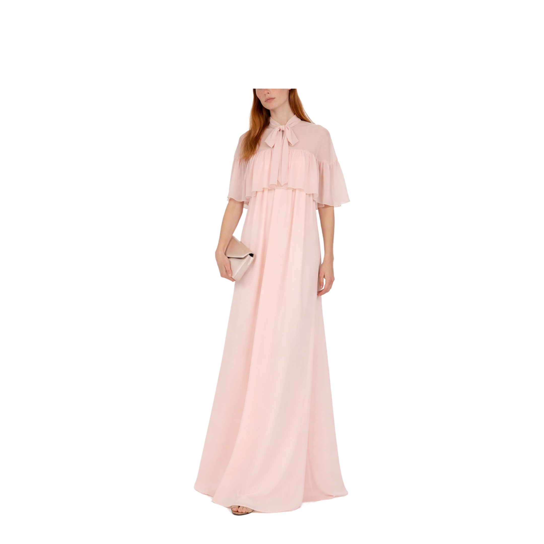 Silk Cape with Bow