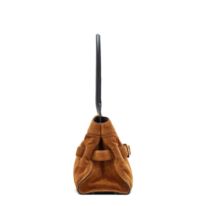 Dakota Large Suede Satchel - Copper
