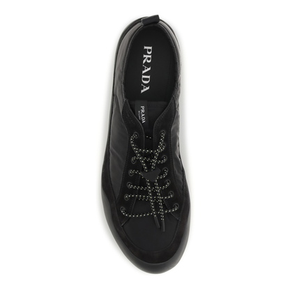 MAYFEYR - Prada - Leather And Fabric Sneakers - 2EE469FG000D7CF0002
